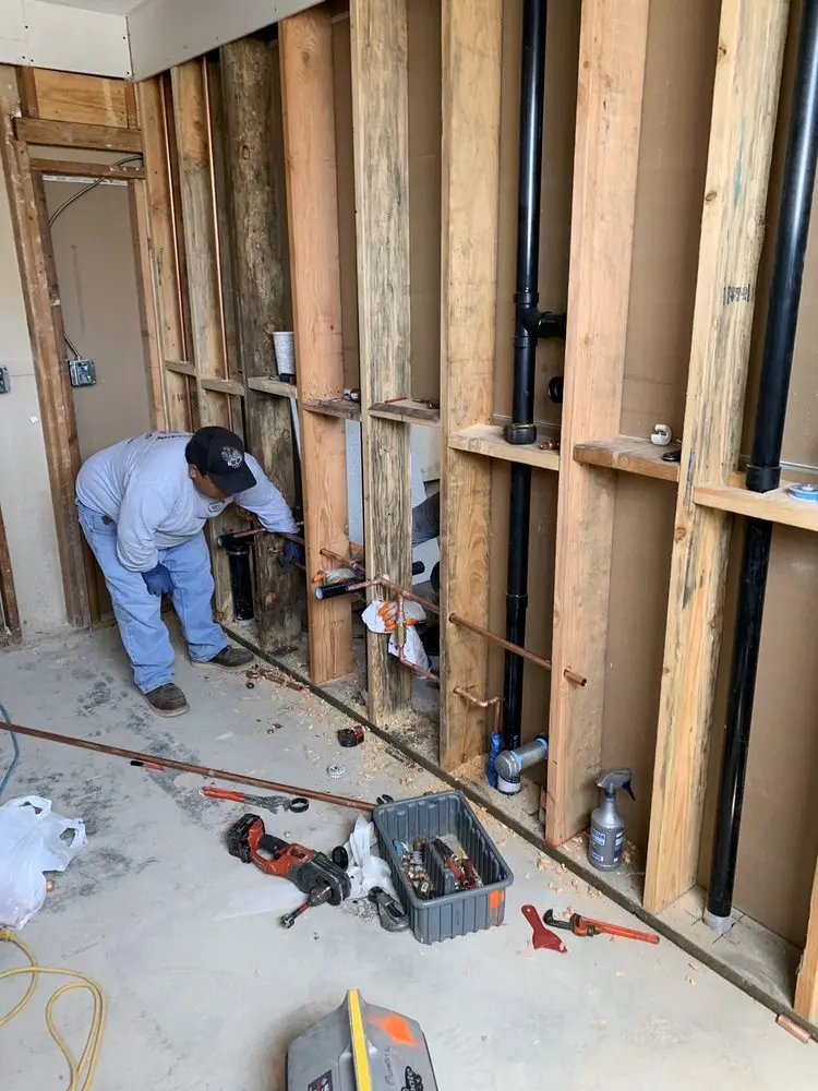 Commercial rough-in plumbing for Water Heater Replacement in Umw Campus